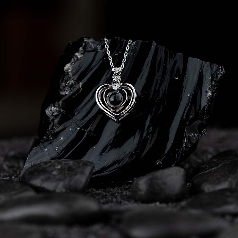 Silver Necklace "I Love You" in 100 Languages