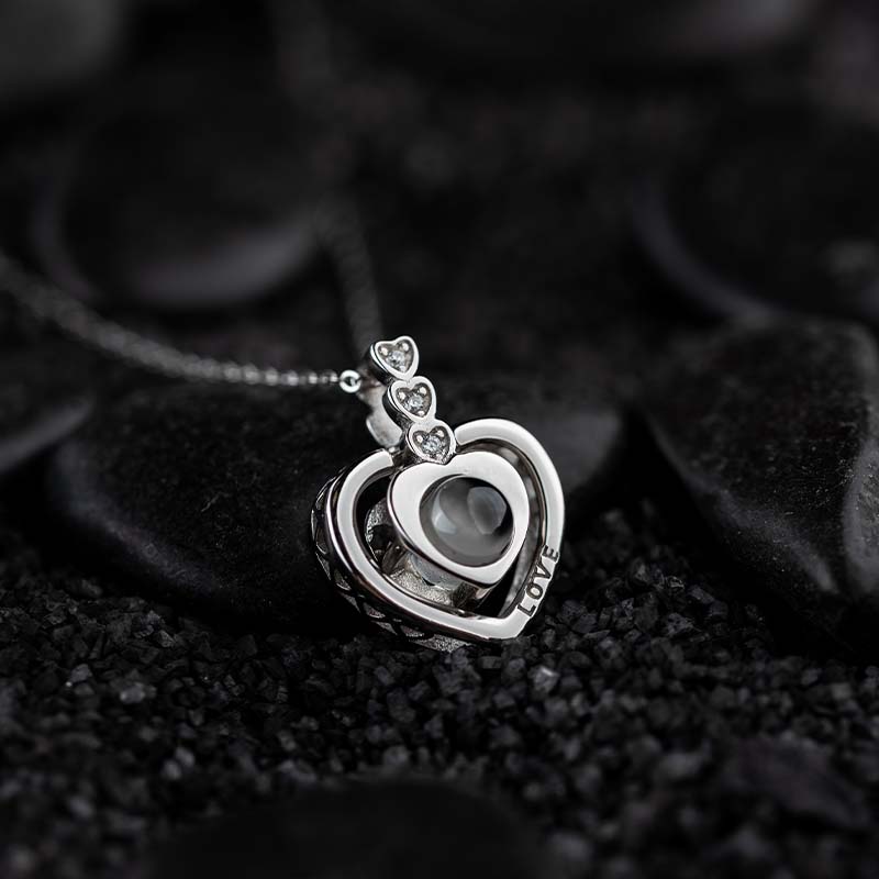 Silver Necklace "I Love You" in 100 Languages