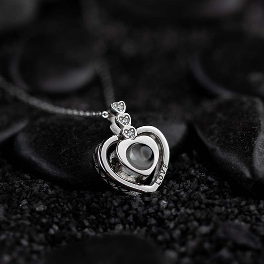 Silver Necklace "I Love You" in 100 Languages