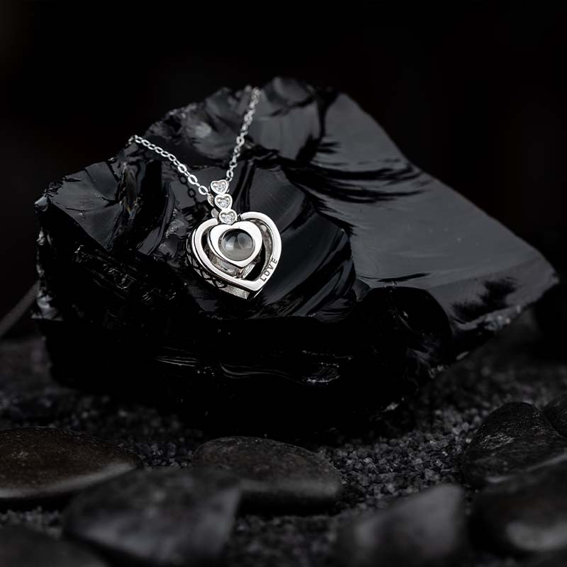 Silver Necklace "I Love You" in 100 Languages